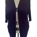 Lane Bryant  Open Front Cardigan Womens Sweater Sz 14/16 Blue New Rayon Photo 0