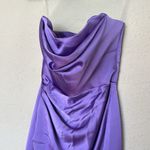 House Of CB  SANTANA VIOLET SATIN STRAPLESS CORSET MIDI‎ DRESS NWOT size S Photo 4