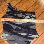 Victoria's Secret Victoria’s Secret Sport One Shoulder Bodysuit Green Camo Medium Photo 7