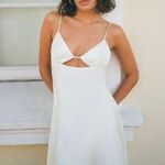 ZARA Dress Mini Satin Lingerie Effect White Wedding Bridal Shower Vacation Summer Photo 2