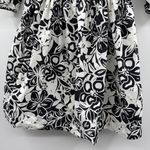 Cara Cara Hart Floral Print Black & White Half Sleeve A Photo 2