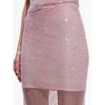 Alice + Olivia Maeve Crystal-Embellished Midi Skirt pink size 12 Photo 9