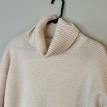 Gentle Fawn  Pale Pink Ribbed Cowl Neck Sweater- Size Large Photo 3