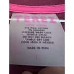 Terez Black Raspberry Bliss Long-Sleeve Twist-Front Tee Womens Size L Photo 2