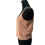 Old Navy Cozy Cropped Knit Top Size M Brown Cami Minimalist Quiet Luxury Layer Photo 2