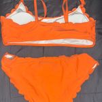 Bright Neon Orange Bathing Suit Set Photo 1