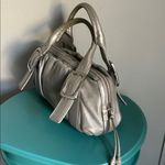 Cole Haan Y2K Metallic Pearlescent Pebbled Leather Chic Satchel Handbag Photo 5