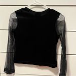 Y2K Black Silver Floral 2 Piece Skirt Set Size XXS Photo 3