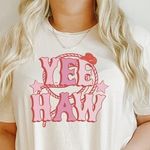 Yeehaw Graphic Tee White Size L Photo 0