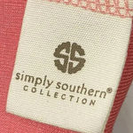 Simply Southern NWT Tank Top Women's Small Coral Pink Graphic Floral Photo 4