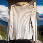 Cato Women's Faux Fur Leopard Print Zip Up Sweater Vest XL Cream Brown Photo 4