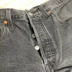 Levi's  Black 501 Button Fly Cutoff High Waist Jean Shorts 30 Photo 2