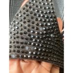 FitFlop Lulu Rhinestone embellished wobble Board t-strapped sandals size 7 black Photo 8