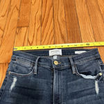 frame denim Frame Le High Straight Chewed Hem Blue Jeans Size 28 Photo 4