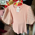 Jealous Tomato boutique pink puff sleeve top Photo 0