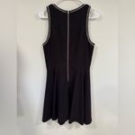 Rebecca Taylor Silver Chain Accent Sleeveless Purple Dress Sz 8 Photo 3