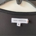 Good American  Velvet Wrap Top Black 6 equals 3XL Photo 3