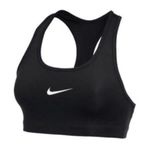 Nike NEW  Black Medium Support Non Padded Swoosh 2.0 Sports Bra Size Small Photo 0
