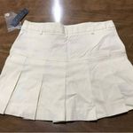 Theory Bergdorf Goodman Pale Yellow Striped Short Tennis Skirt NWT Size 0 Photo 1