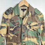 Bycorpus Jacket Camouflage Size Small Collared Military Buttoned Green Photo 5