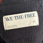 We The Free  Free People Tommi Striped Sweater Vest Black White Purple M Photo 1