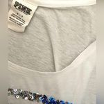 PINK - Victoria's Secret PiNK Victoria’s Secret Patriotic Sequin Bling Sleeveless Tank Top Red White Blue Photo 6