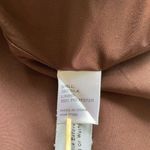 Broadway & Broome Silk Shift Dress Women’s Size S Short Sleeves Stripes Pockets Brown Photo 5