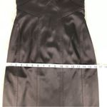 David Meister DAVID MEISTER Brown Satin Low Cut Cocktail Dress Sleeveless Bodycon Sexy Size 2 Photo 10
