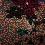 Citron Burnout Velvet Rose Spotted Sheer Kimono Silk Blend Witchy Whimsigoth Orange Size undefined Photo 7