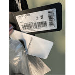 Emporio Armani NWT Draped Metallic-Stripe Strapless Dress Black Size IT 40/US 4 Photo 10