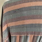 American Eagle 31.  Women's Striped Button Up Shirt Size Medium Photo 5