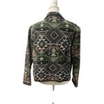 Vintage 90s New Identity Woven Tapestry Aztec Tribal Cowgirl Jacket Pockets M Black Size M Photo 5
