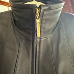 Ellen Tracy 100% genuine Black Leather Jacket lined with pockets Photo 6
