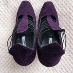 Brian Atwood BIAN ATWOOD PURPLE SUEDE BOOTIES (MADE IN ITALY) SIZE 10 Photo 5