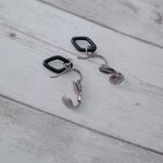 Vintage Clip On Earrings Diamond Shape Photo 4