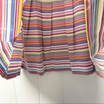 Talbots Rainbow Striped Pleated Skirt Size 12 Photo 9