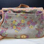 Fossil  Womens Floral Canvas Leather Vintage Crossbody Messenger Bag SKU 6572 Photo 1