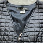 Black Puffer Vest with Horizontal Quilting and Zip Closure Size 12 Photo 3