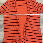 kim rogers Melon Colored with Navy Blue Stripes Mock Tank Top with Cardigan XL Photo 9