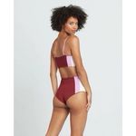 l*space NEW L* Portia Girl Bikini Bottoms & Rebel Heart Top Sangria Rosebud Set Photo 2