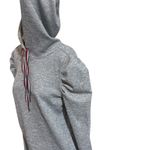 Tommy Hilfiger Glitter Puff-Sleeve Sweatshirt Women's Heather Gray Hoodie/XS Photo 3