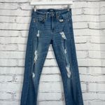 Aero High Rise Jegging Distressed Skinny Jeans Medium Wash Women’s 4 Stretch Y2K Blue Photo 5