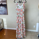 Show Me Your Mumu  Ava Maxi Dress Lily Lady‎ floral leafs size L Photo 3