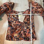 A.L.C. Chandler Floral Spring or Summer Poplin Top Size 4 Blouse Photo 10