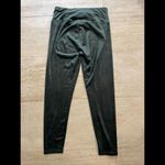 Aerie  Green velvet high waisted‎ pants Photo 3