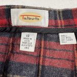 Talbots Vintage USA Wool Tartan Plaid Pleated Wrap Skirt Size 12 Holiday Event Photo 2