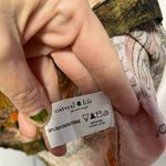 Natural Life  Floral Boho 3/4 Sleeve Button Front Rayon Tunic Shirt Dress Size XL Photo 3