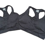 32 Degrees Heat 32 Degrees Bra Set NEW 2 Pack Womens Size L Black Padded Comfort Sports Bra NEW Photo 0