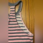 Free People  Pink & Gray Stripe Racerback Tennis Golf Pickleball Dress Size Small Photo 9