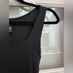 SKIMS Cotton Jersey Fitted Black Crop Tank Top Ribbed Women’s Size XL Photo 4